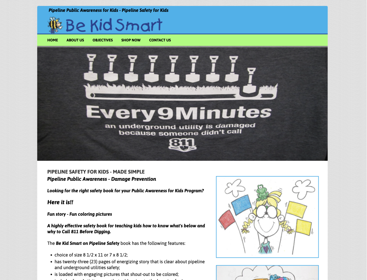 Be Kid Smart homepage