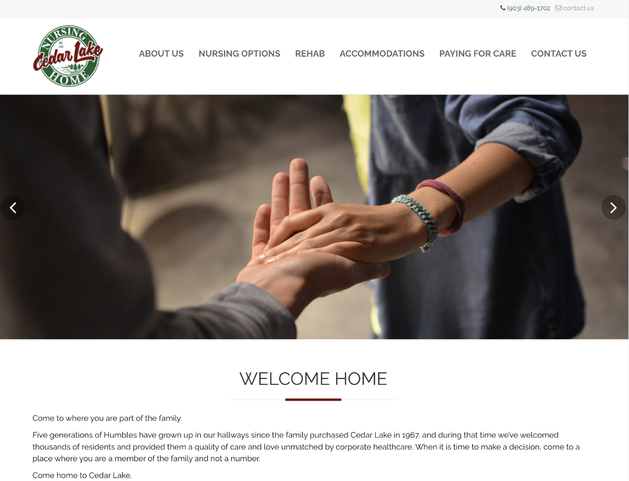 Cedar Lake Nursing Home & Rehabilitation homepage