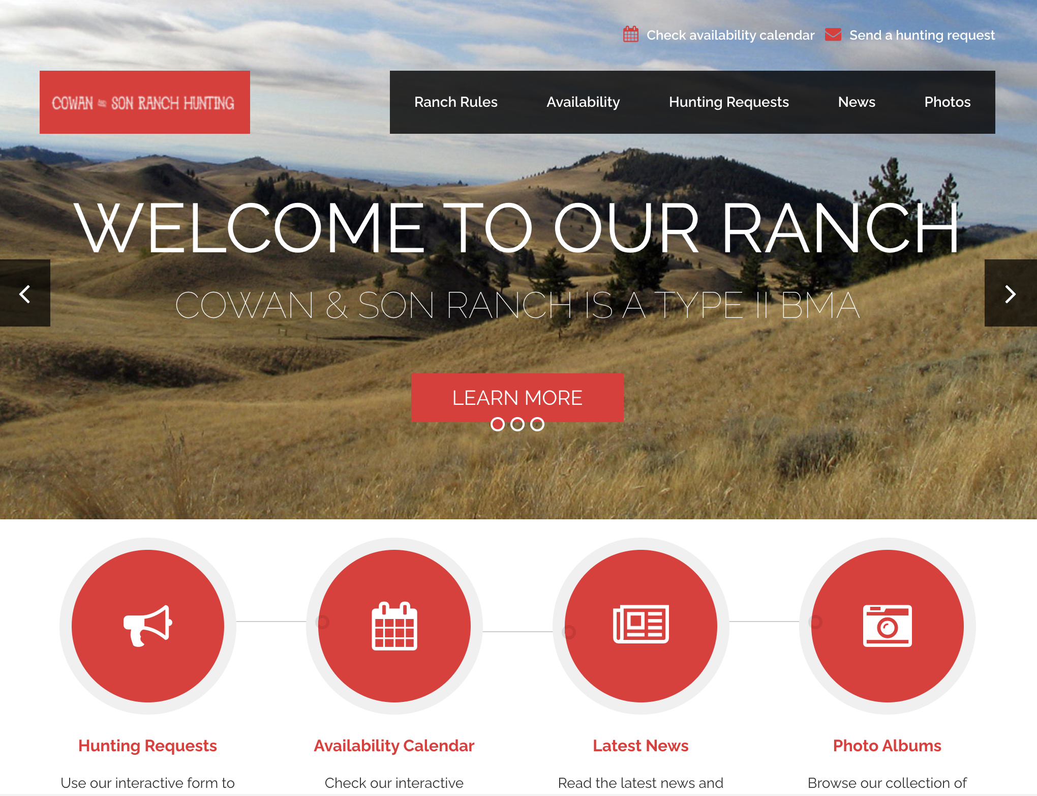 Cowan & Son Ranch Hunting homepage